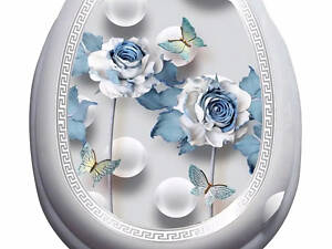 Кришка для унітазу з малюнком VEZZER Drawing 8 VZ20 36х40 см