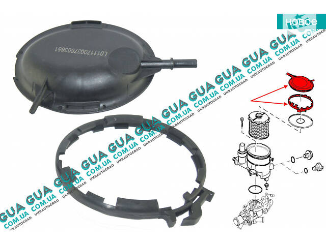 Крышка корпуса топливного фильтра ( Хомут ) 03651 Citroen / СИТРОЭН JUMPY 1995-2004 / ДЖАМПИ 1, Citroen / СИТРОЭН JUMPY