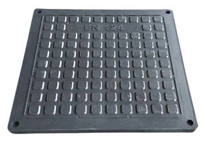 Крышка люка канализационного квадратного 600*600 мм садового черного Воюс