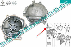 Крышка передняя водяного насоса ( помпы ) 8200006884 Nissan / НИССАН INTERSTAR 1998-2010 / ИНТЭРСТАР 98-10, Nissan / НИС