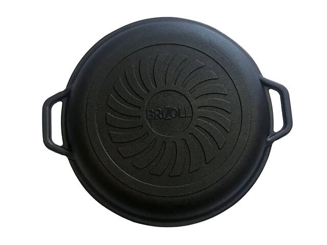 Крышка-сковорода чугунная Ø 280 мм - Фото 2