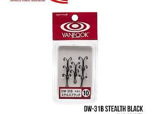 Крючки Vanfook двойные DW-31B Stealth Black (#10 (8шт))