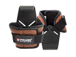 Крюки для тяги на запястье Power System PS-3300 Hooks Brown XL