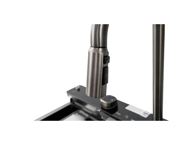 Кухонна мийка KARAFA-4 7546 чорна з нержавіючої сталі. - Фото 5