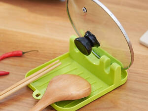 Кухонна пластикова підставка для ложок і кришок green.