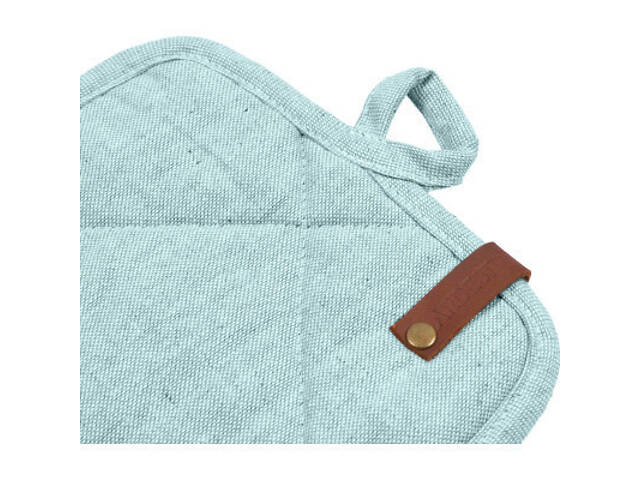 Кухонна прихватка Ardesto Oliver, 20х20 см, 100% бавовна, нап-ч: ватин, бірюза (ART04OT) - Фото 4