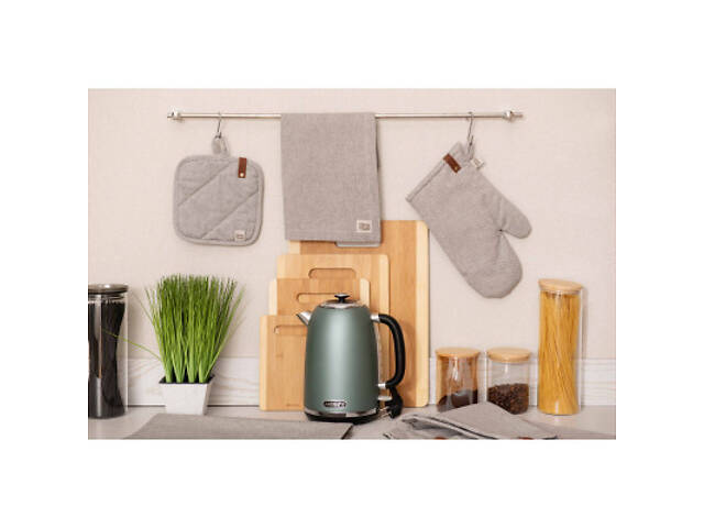 Кухонна прихватка Ardesto Oliver сірий 20х20см, 100% бавовна (ART04OD) - Фото 7