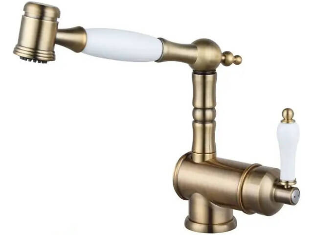 Кухонний змішувач Fabiano FKM 67P SS Brass Antique 8232.403.0754 - Фото 1