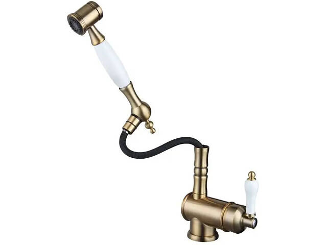 Кухонний змішувач Fabiano FKM 67P SS Brass Antique 8232.403.0754 - Фото 2