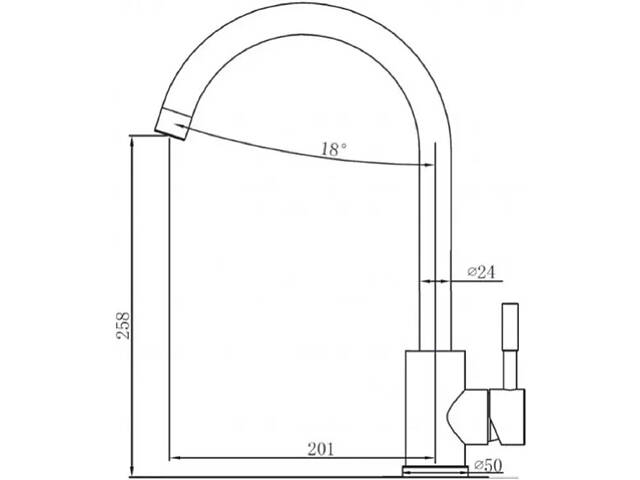 Кухонний змішувач Fabiano SKF 850 ST Antracit 8232.401.0907 - Фото 2
