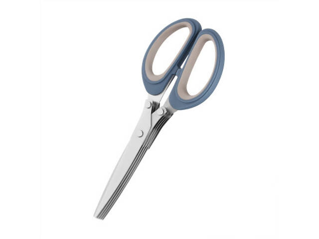 Кухонные ножницы Ardesto Gemini для зелені 19.3 см сіро-сині (AR2122B) - Фото 2
