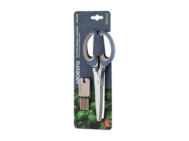 Кухонные ножницы Ardesto Gemini для зелені 19.3 см сіро-сині (AR2122B) - Фото 8