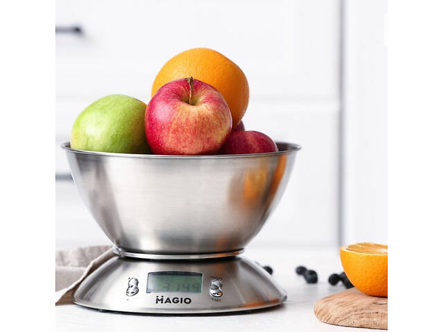Кухонные весы с чашей до 5 кг MAGIO MG-695 с таймером и термометром - Фото 2
