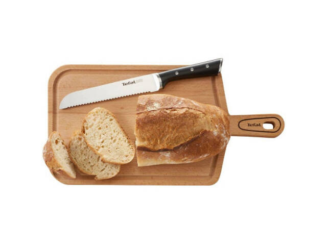 Кухонний ніж Tefal Ice Force 20см, чорний (K2320414) - Фото 4