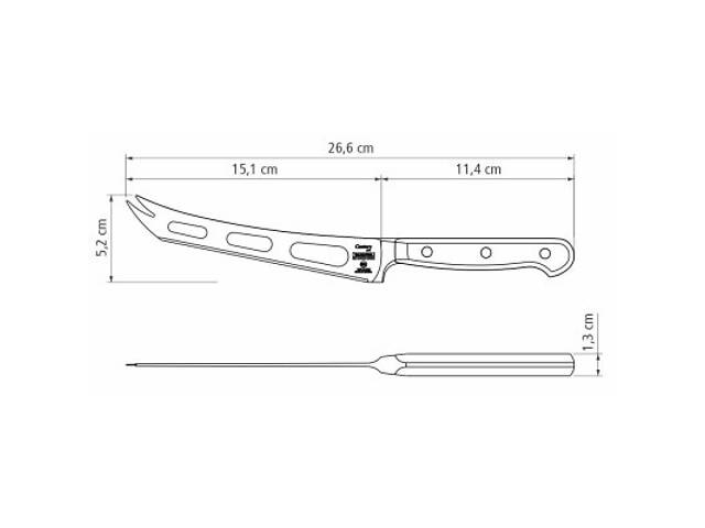 Кухонний ніж Tramontina Century Cheese 152 мм (24049/106) - Фото 3