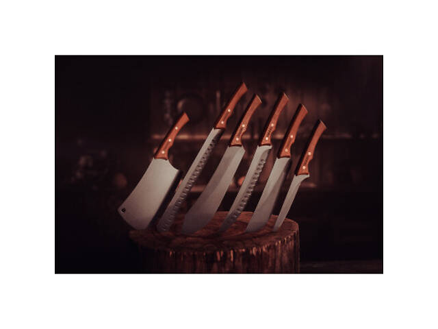 Кухонный нож Tramontina Churrasco Black для обвалювання 152 мм (22840/106) - Фото 7