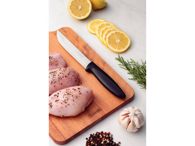 Кухонний ніж Tramontina Plenus Black Meat 152 мм (23423/106) - Фото 5