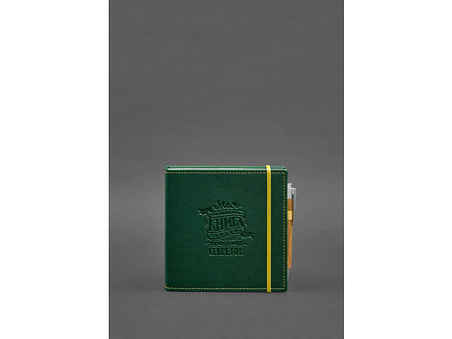 Кук-бук для записи рецептов Книга кулинарных секретов в зеленой обложке BlankNote - Фото 1