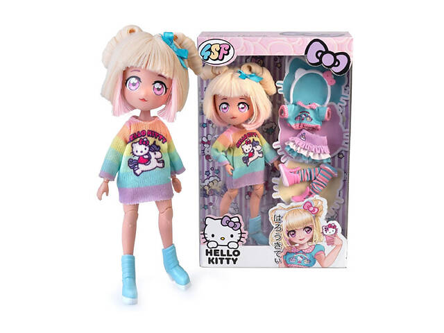 Лялька 4SF Manga Dolls Hello Kitty Стильна Цукерочка-єдиноріг HKTF2000 - Фото 1