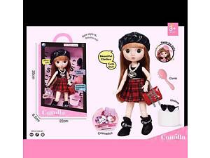 Кукла A 923 I (24/2) высота: 30 см, шарнирные суставы, имитация стеклянных глаз, аксессуары, расческа, в коробке