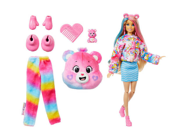 Лялька Барбі нова хвиля ведмедик Єдність Barbie Cutie Reveal Care Bears JFV60 - Фото 4