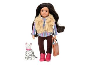 Кукла LORI 15 см Мария и кошка Мока LO31060Z