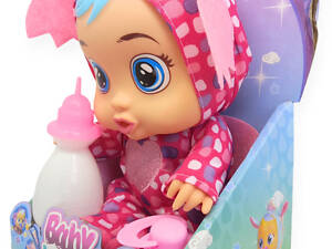 Лялька пупс, що плаче, говорить та сміється в костюмі кажана 25,5 см Baby Lovely із соскою та пляшечкою