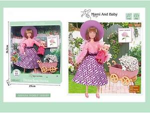 Кукла с младенцем (A 790-2) съемная обувь, шляпа, аксессуары, коляска