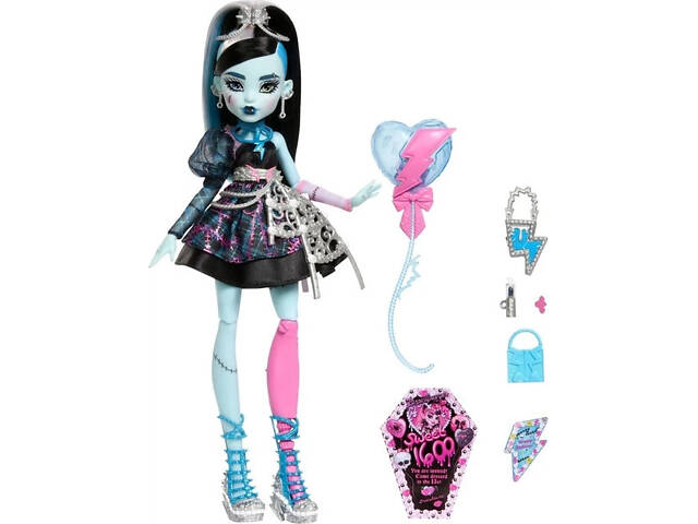 Кукла игровая Страшносладкий день рождения Франки Штейн JBG75 27 см - Фото 3
