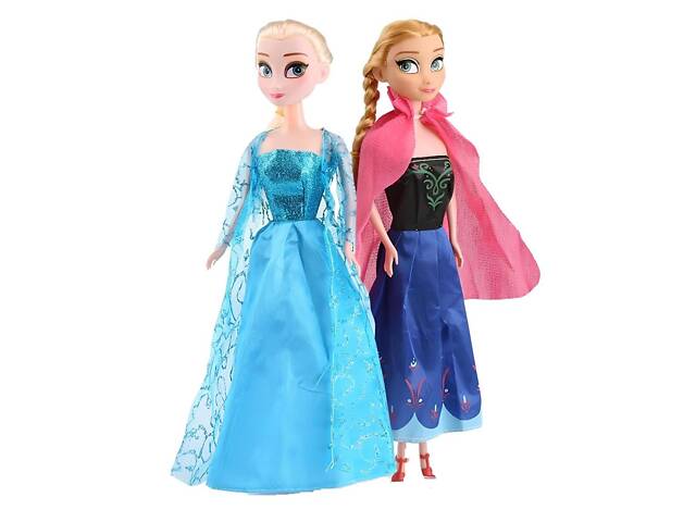 Куклы Эльза и Анна 28 см с Олафом из мультфильма 'Холодное сердце' Frozen — набор кукол Эльза и Анна в классических наря - Фото 4