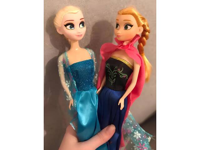Куклы Эльза и Анна 28 см с Олафом из мультфильма 'Холодное сердце' Frozen — набор кукол Эльза и Анна в классических наря - Фото 6