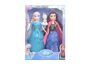 Куклы Эльза и Анна 28 см с Олафом из мультфильма 'Холодное сердце' Frozen — набор кукол Эльза и Анна в классических наря