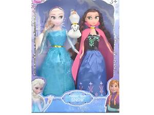 Куклы Эльза и Анна 28 см с Олафом из мультфильма 'Холодное сердце' Frozen — набор кукол Эльза и Анна в классических наря
