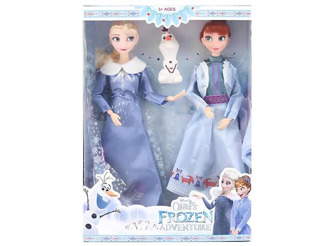 Куклы из мультфильма Холодное сердце Эльза и Анна, Куклы Эльза и Анна с Олафом, Elsa Frozen, Anna Frozen, Frozen игрушки - Фото 6