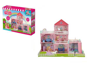 Ляльковий будинок VC6023 з ляльками,меблями та аксесуарами в коробці р.51,3x10,3x35см