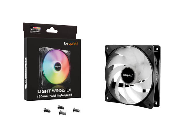 Кулер для корпусу Be quiet! LIGHT WINGS LX 120mm PWM high-speed (BL123) - Фото 5