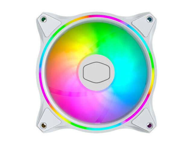 Кулер для корпусу CoolerMaster MasterFan MF120 Halo 3in1 White Edition (MFL-B2DW-183PA-R1) - Фото 3