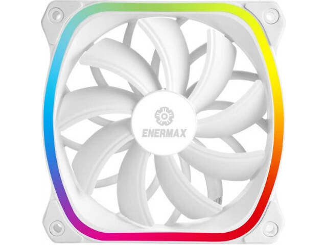 Кулер для корпусу Enermax SquA RGB White (UCSQARGB12P-W-SG) - Фото 1