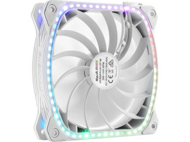 Кулер для корпусу Enermax SquA RGB White (UCSQARGB12P-W-SG) - Фото 6