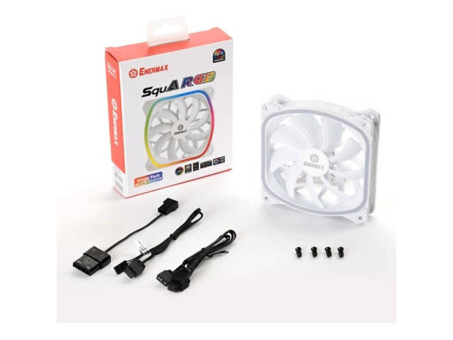 Кулер для корпусу Enermax SquA RGB White (UCSQARGB12P-W-SG) - Фото 7