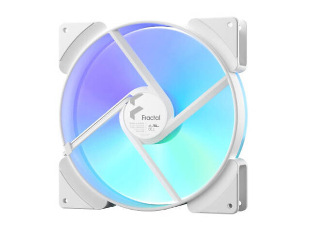 Кулер для корпусу Fractal Design Prisma AL-18 ARGB PWM White (FD-FAN-PRI-AL18-PWM-WT) - Фото 3