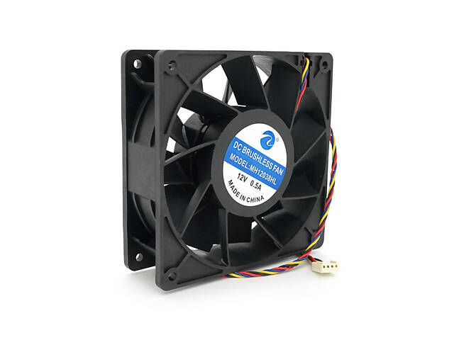 Кулер для охолодження серверних БП 12038 DC sleeve fan 4pin - 120*120*38мм, 12V/05A - Фото 1