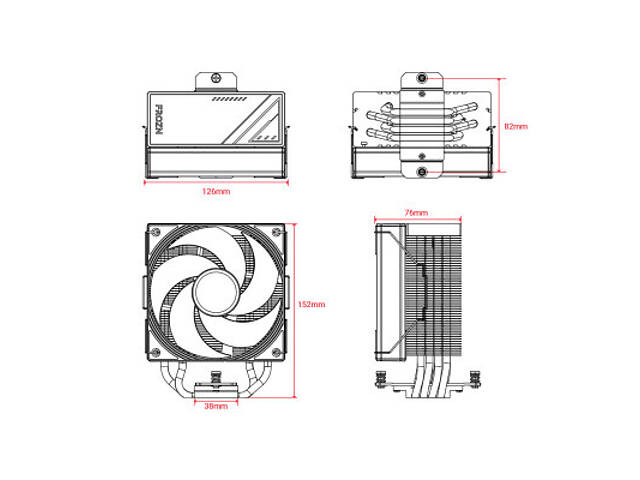 Кулер для процесора ID-Cooling FROZN A410 SE ARGB - Фото 7