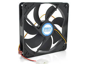 Кулер корпусной Pccooler F142, 3-pin + MOLEX, RPM 900±15%, BOX