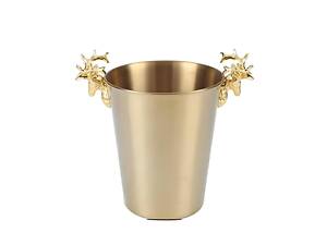 Кулер RESTEQ 5л из нержавеющей стали для охлаждения бутылок, подставка под алкоголь, золотого цвета