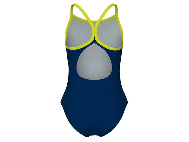 Купальник Arena DALY SWIMSUIT LIGHT DROP BACK лайм, синій, білий, рожевий Діт 140 см - Фото 3