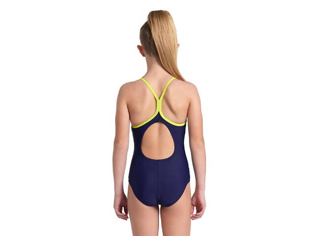 Купальник Arena DALY SWIMSUIT LIGHT DROP BACK лайм, синій, білий, рожевий Діт 140 см - Фото 7