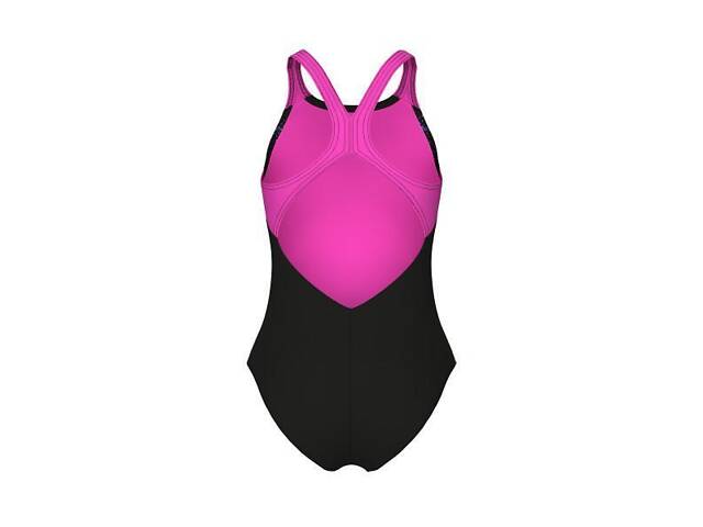 Купальник для девочек Arena RHYTHM SWIMSUIT V BACK L черный, розовый Дет 116 см 008993-550 116 - Фото 2