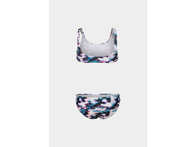 Купальник для дівчат Arena TIE AND DYE BIKINI TOP білий, синій, мультиколор Діт 164см - Фото 2