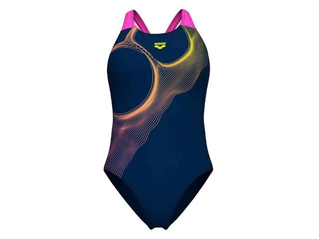 Купальник для женщин Arena RIPPLES SWIMSUIT V BACK B синий Жен 36 009021-780 36 - Фото 3